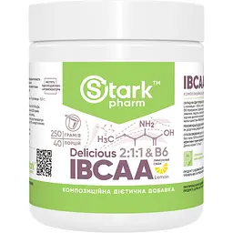 Дієтична добавка Stark Pharm IBCAA 2-1-1 + Vit B6 Лимон 250 г
