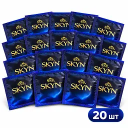 Презервативи Skyn Extra Lube безлатексні 20 шт — поліізопренові презервативи з додатковою змазкою поштучно