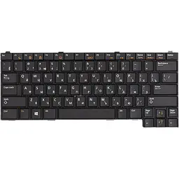 Клавіатура для ноутбука DELL Latitude E5420, E6420 чорна, чорний фрейм