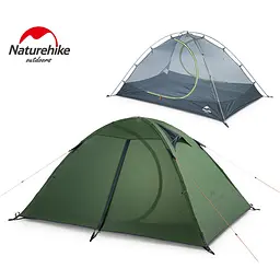Двомісний ультралегкий намет Naturehike NH15Z006-P (Темно-зелений) - мініатюра 3
