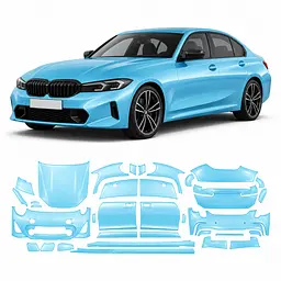 Антигравійна захисна бронеплівка за лекалами для BMW 3 Series G20 facelift 2022- повний кузов