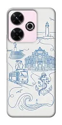 TPU чохол Demsky Southern pearl для Xiaomi Redmi 13 4G / Poco M6 4G
