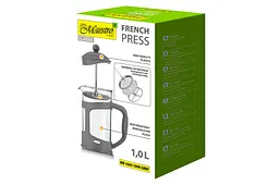 Френч-прес Maestro MR-1665-1000-GRAY 1000мл пластик сірий - мініатюра 3