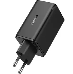 Мережевий зарядний пристрій Baseus Baseus GaN6 Pro Fast Charger 2C+2U 65W EU Cluster Чорний