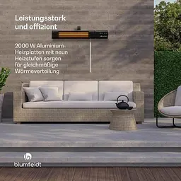 Інфрачервоний обігрівач Blumfeldt Gold Bar Slim (10046346) - мініатюра 3