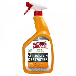 Спрей-знищувач Nature's Miracle Set-In Stain Destroyer. Oxy Formula для видалення плям і запахів від собак - мініатюра 2