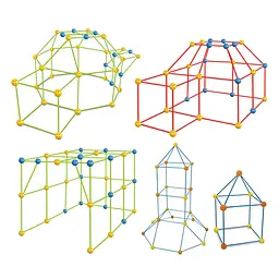 Дитячий ігровий 3D конструктор Намет Magic forts 85 деталей - мініатюра 2