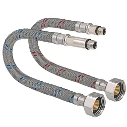 Шланг-підводка для змішувача Zegor WKR-PMM10-050 PRO 1/2"xM10 50 см пара 30412
