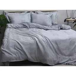 Комплект постільної білизни TAG Tekstil з компаньйоном Євро Сірий 000240892 (PT-008) - мініатюра 1