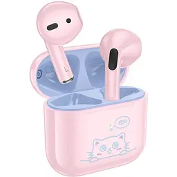 Бездротові навушники TWS Hoco EW112 вкладиші дитячі, BT5.4, 30mAh, 200mAh, 4h, pink