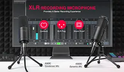 Мікрофон Fifine динамічний XLR (K669D) - мініатюра 6