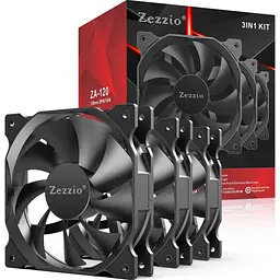 Комплект вентиляторів Zezzio ZA-120 3 in 1 Kit ZA-120 3 in 1 Kit) - мініатюра 2