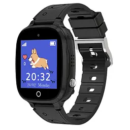 Смарт годинник дитячий Q18 з GPS трекером, двосторонніми дзвінками, камерою, прослушкою та українською мовою Чорний