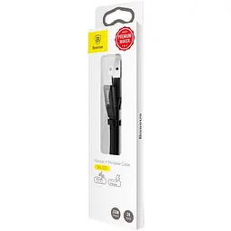 Кабель Baseus Nimble Portable USB to Lightning 0.23m Black (CALMBJ-B01) [86088] - мініатюра 7