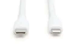 Кабель для зарядки Assmann USB, USB-C - Lightning 1 м, USB 2.0, 60W AK-600110-010-W White - мініатюра 2