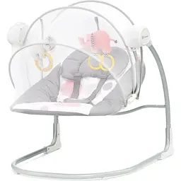 Крісло-гойдалка Kinderkraft Minky Mint сіре з рожевим (00-00158386) - мініатюра 3