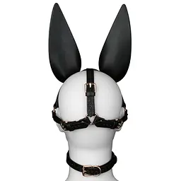 БДСМ-маска Lovetoy Rebellion Reign Dark Bunny Mask кролика - мініатюра 3