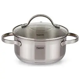 Каструля Fissman Luminosa індукційна зі скляною кришкою Ø16х7,5 см kuh0007820