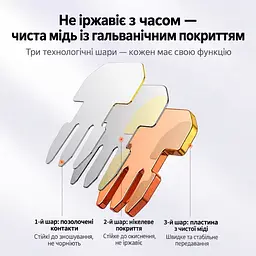Екранований обтискний мережевий конектор Cat6 UGREEN NW111 50 шт. штекер RJ45 8P8C для однодротяних і багатодротяних жил тризубчасті контакти прозорий корпус зі сріблястим екраном і позолоченими контактами (50247) - мініатюра 7