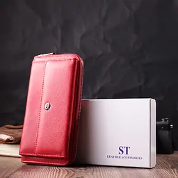 Жіночий шкіряний гаманець ST Leather 20х10,5х2,5 см acs0028460 - мініатюра 8