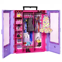 Шафа для одягу Barbie з лялькою (HJL66) - мініатюра 4