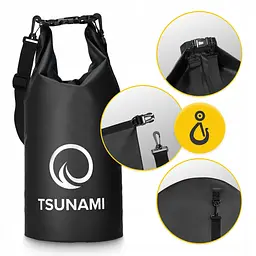 Гермомішок TSUNAMI Dry Pack 10 л водозахисний TS013 (P-5905973400039) - мініатюра 3