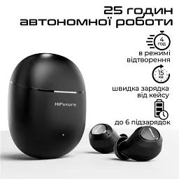 Bluetooth-гарнітура HiFuture OlymBuds3 Black (olymbuds3.black) - мініатюра 6