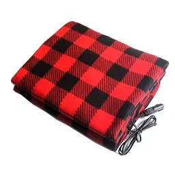 Электропростынь питание от прикуривателя Voltronic 12V, 150х110см, Black-Red - мініатюра 1