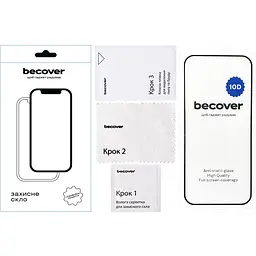 Захисне скло BeCover для Google Pixel 9 Pro 10D Black (712326) - мініатюра 2