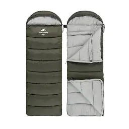 Спальний мішок Naturehike з капюшоном U250 NH20MSD07 (6°C) правий, темно-зелений (6927595767214-R) - мініатюра 2