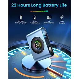 Автомобільний ФМ-блютуз-модулятор Joyroom JR-CB1 Bluetooth ресивер-приймач аудіоадаптер чорний - мініатюра 5