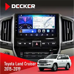 Штатна магнітола Toyota Land Cruiser (200) 2015-2019 Decker D9-006 4x64, 4G Decker (НФ-00003879)