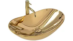 Умивальник Rea Royal 36x62,5 gold (REA-U4545), Глянцева