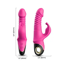 Вібратор-кролик B - Series Joy Zing 22.7 см (рожевий) - мініатюра 2