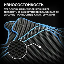 Килимки в салон EVA для Skoda Karoq 2017- з підп'ятником Сірі 5 шт - мініатюра 3