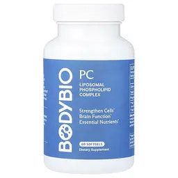 Холін (В-4) Liposomal Phospholipid Complex 60 рідких капсул BodyBio vit0004764
