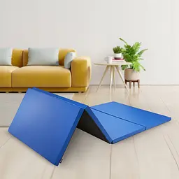 Мат гімнастичний складаний 4FIZJO XL 240 x 120 x 5 см Blue (P-5907739319715) - мініатюра 7