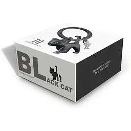 Брелок Metalmorphose Black cat theme with fish bone charm (8000020806899) - мініатюра 3
