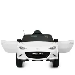 Дитячий електромобіль Машина Mazda 12V до 30 кг з пультом Білий (DE-169-E-696) - мініатюра 2