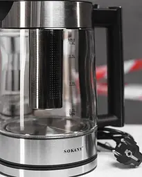Електрочайник Sokany SK-09062  1.8л 1800Вт Чорний/Сталь - мініатюра 4