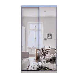 Шкаф купе Doros Сити Лайт Кашемир 2 Зеркала 120х60х225 (80736341) - миниатюра 2