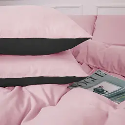 Комплект постільної білизни MirSon Black-Pink 143x210 см чорно-рожевий (2200009661877) - мініатюра 6