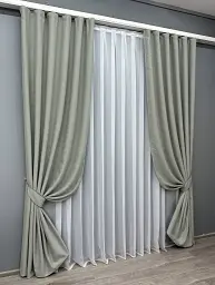 Комплект штор VR-Textil Eclipse блекаут 2 шт 150x270 см сатин (1790ш) - мініатюра 3