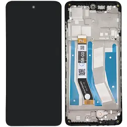 Дисплей Motorola XT2237 Moto G73 чорний, оригінал PRC, з рамкою