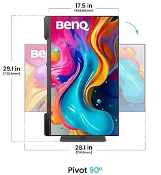 Монітор 31.5" BenQ PV3200U UHD IPS 60Hz (9H.Y01LA.TBE) - мініатюра 3