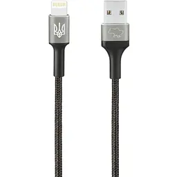 Кабель USB Gelius Strong Ukraine Cable USB to Lightning 1.2m 3A GP-UCN002L Black