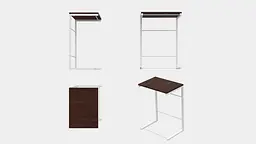 Столик Террі Ferrum-decor 650x440x330 Білий метал ДСП Венге Магія 16 мм (FRD-105314) - мініатюра 8