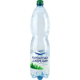 Упаковка мінеральної води Карпатська Джерельна слабогазована 9 л (1.5 л х 6 шт.) - мініатюра 2