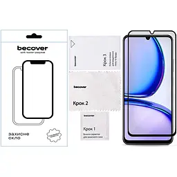 Захисне скло BeCover для Realme C61 Black (711809) - мініатюра 2
