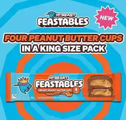 Шоколадні батончики Feastables MrBeast Milk Chocolate Peanut Butter 4 шт х 40 г - мініатюра 5